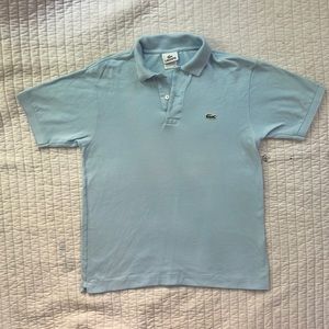 Men’s Light blue Lacoste polo shirt. Size 3(men’s small)